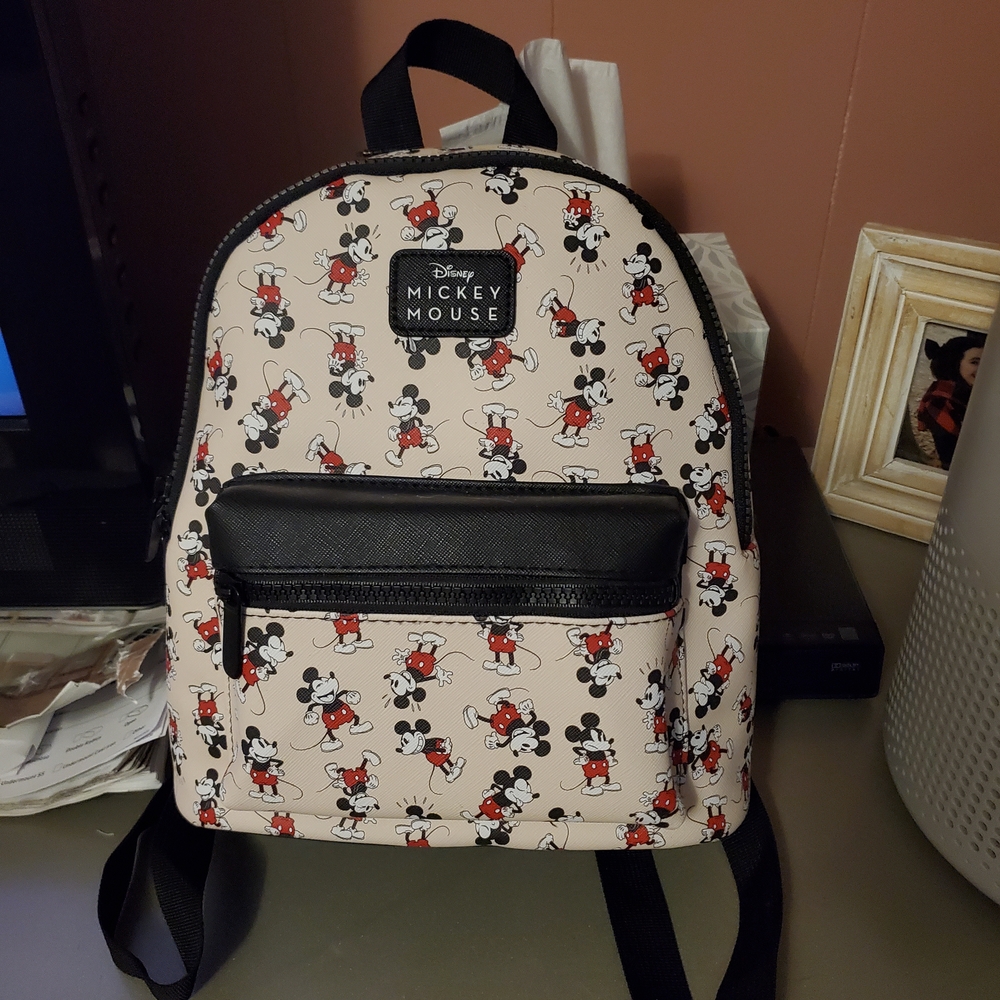 Bioworld Mickey Mouse Cream and Black Backpack